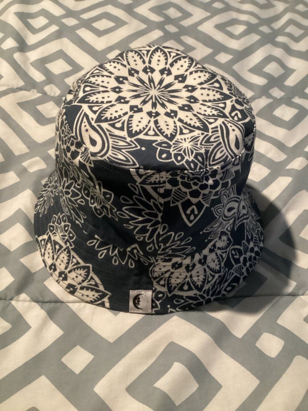 Reversable Bucket Hat OSFM Sunhat Blue/Yellow